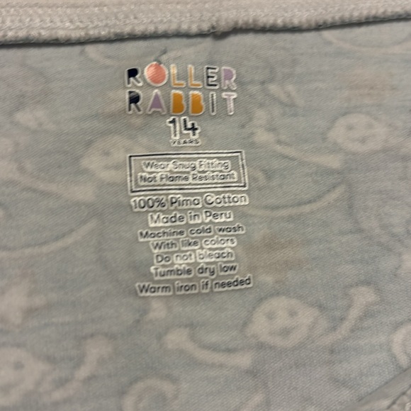 Roller Rabbit pajama top only size 14 (kids) Monkeys & Stars Hanukkah - Picture 4 of 5